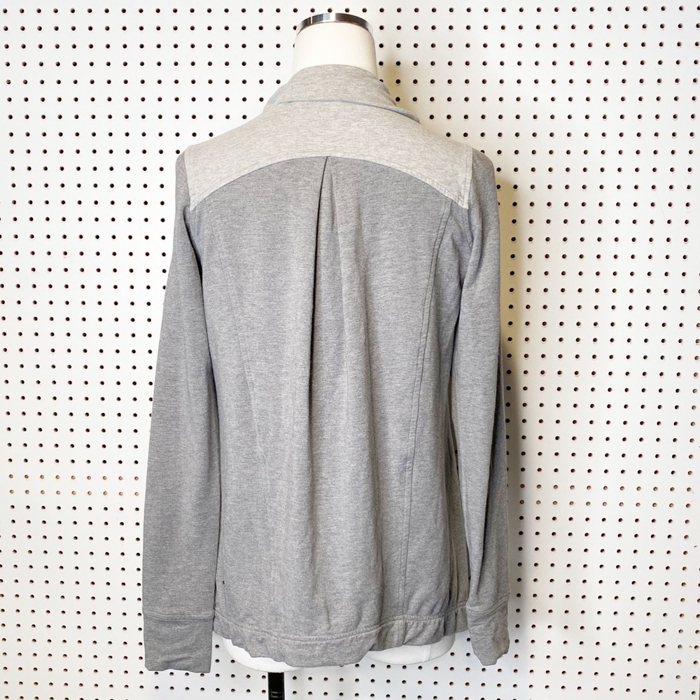 Lululemon | Coast Wrap Open‎ Front Cardigan in Heathered Mod Medium Grey Sz. 4 - Picture 6 of 16